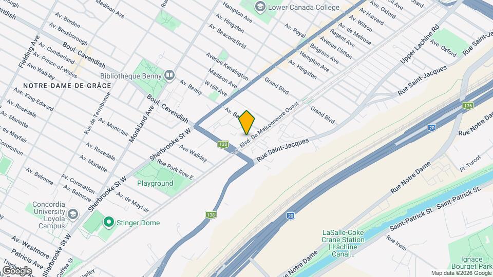 6431 De Maisonneuve Boul O Map and Location Details