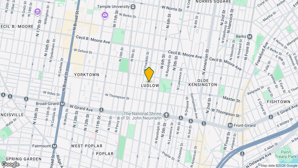 1421 N 7th St Mapa y Detalles de la Ubicación