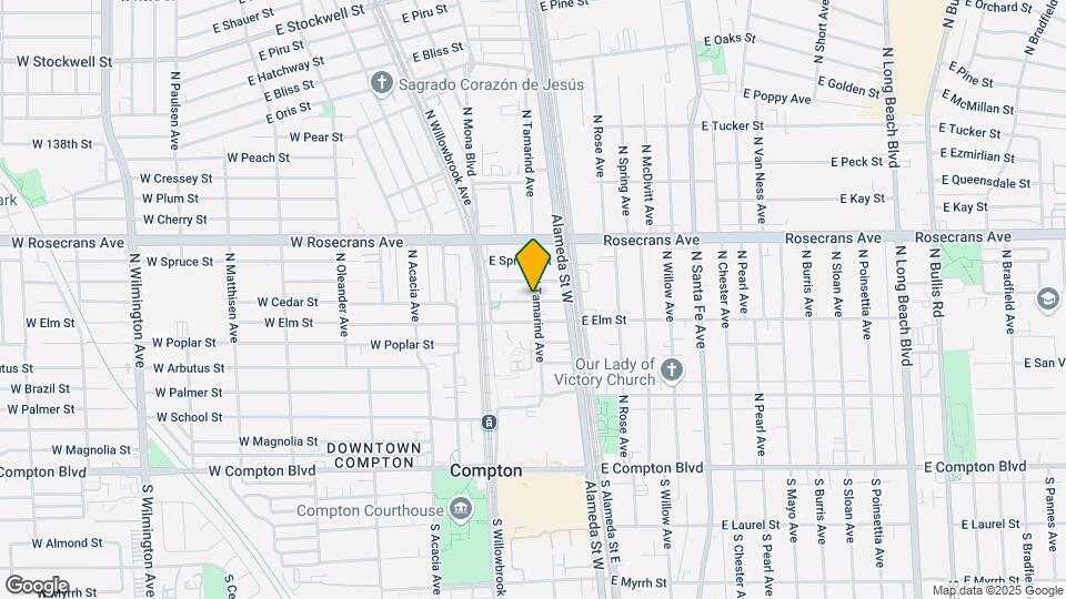 801 N Tamarind Ave Map and Location Details