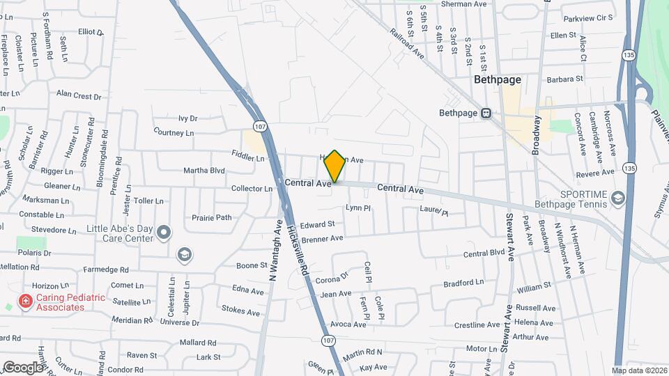 539 Central Ave Map and Location Details