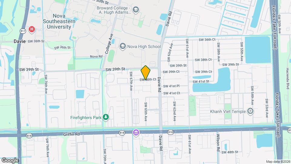 6542 SW 41st St Mapa y Detalles de la Ubicación