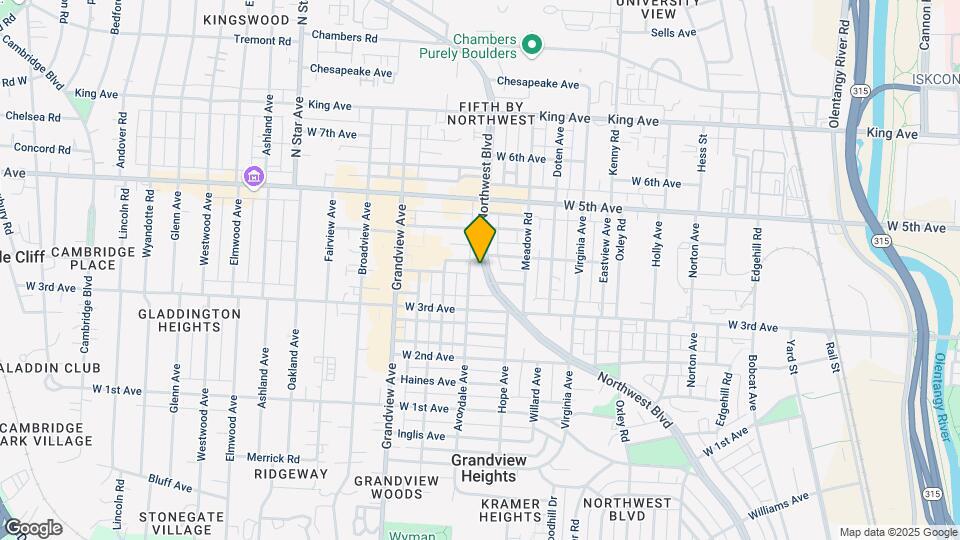 1377 Northwest Blvd Map and Location Details