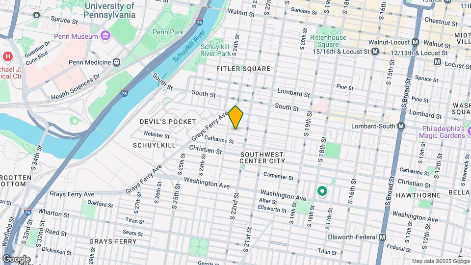 2229 St Albans St Mapa y Detalles de la Ubicación