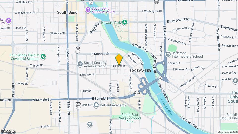 604 E South St Map and Location Details