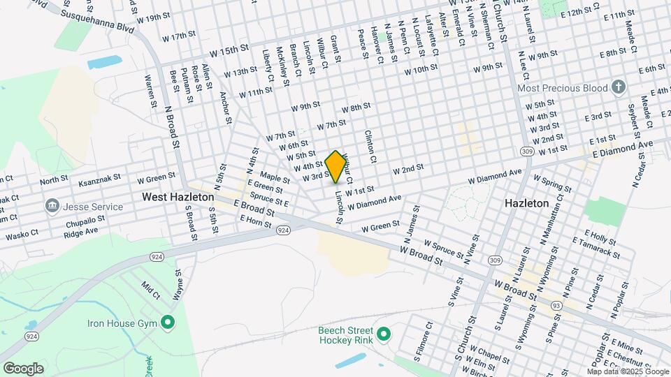 532 N Lincoln St Mapa y Detalles de la Ubicación