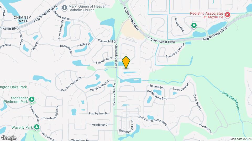 2928 Waters View Cir Map and Location Details