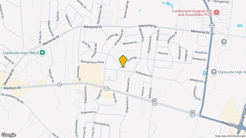 2153 N Meadow Dr Map and Location Details