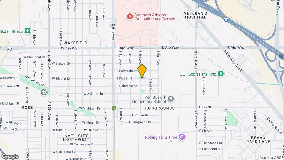 302 E District St Map and Location Details