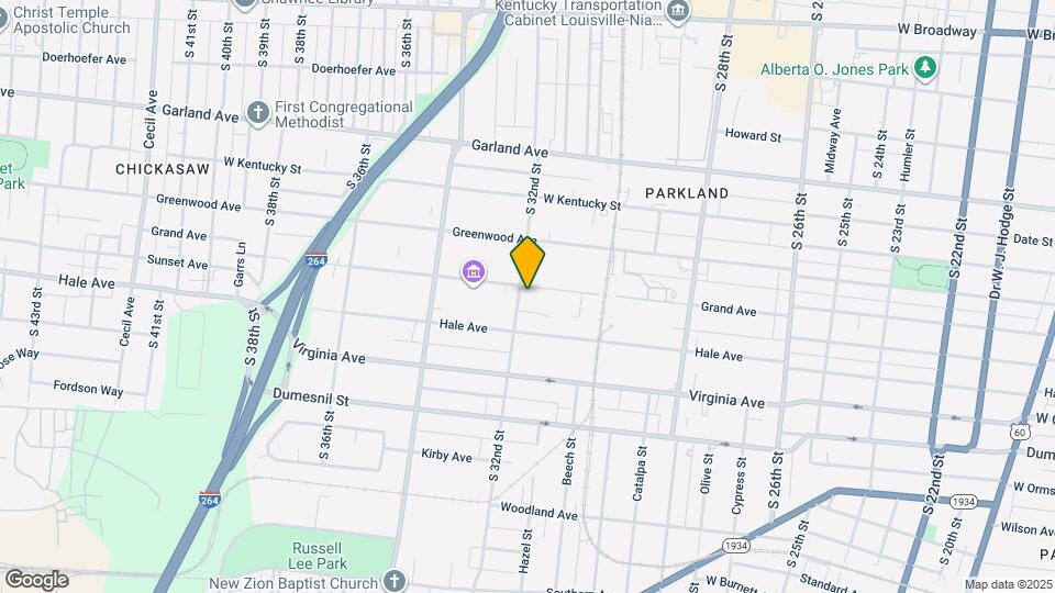 1105 S 32nd St Map and Location Details