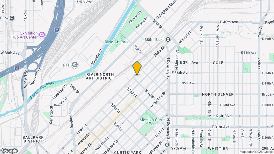 3300 Blake St Mapa y Detalles de la Ubicación