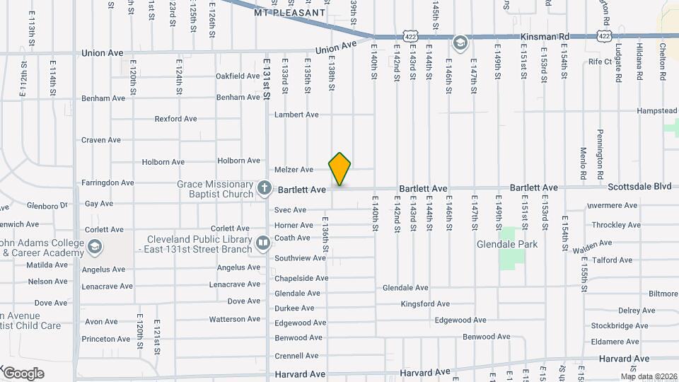 13810 Bartlett Ave Map and Location Details