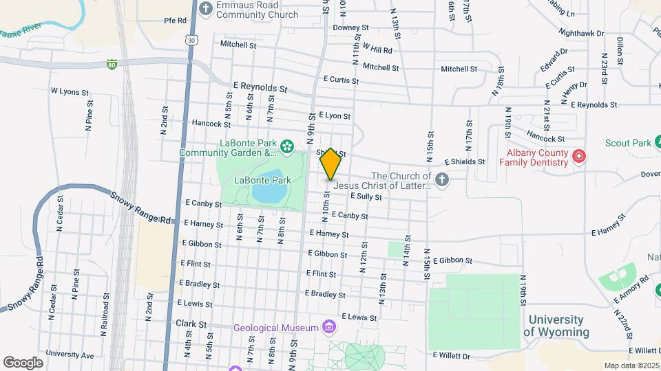 1061 N 10th St Map and Location Details