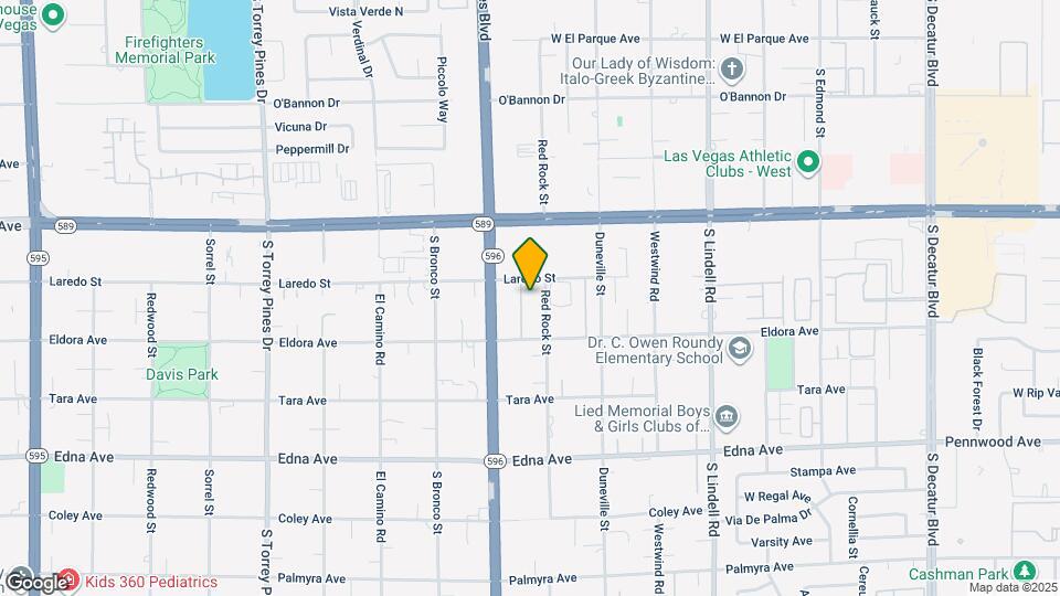 2625 Red Rock St Map and Location Details