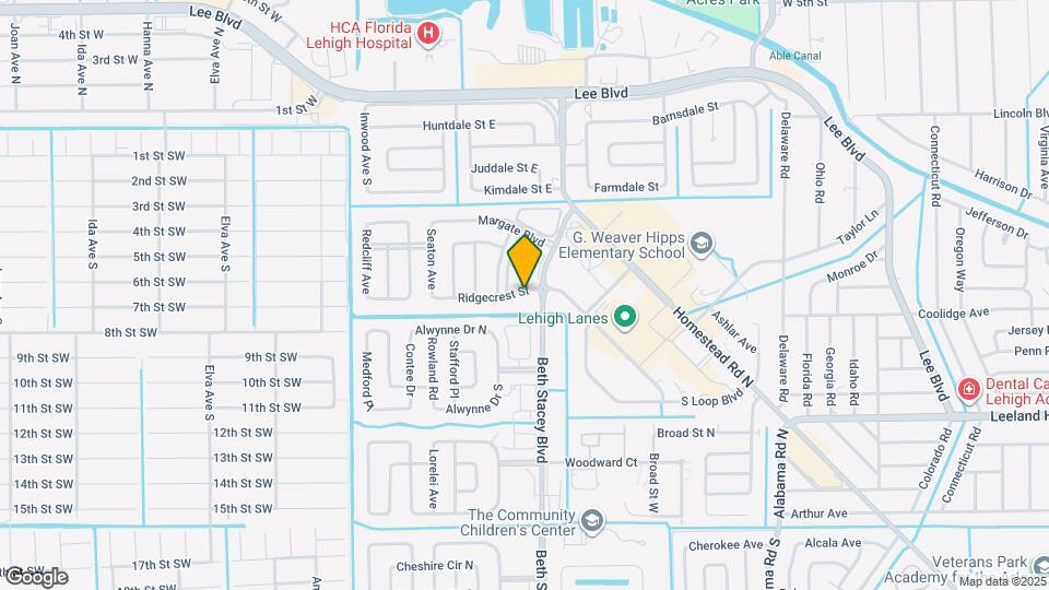 1604 Ridgecrest St Map and Location Details