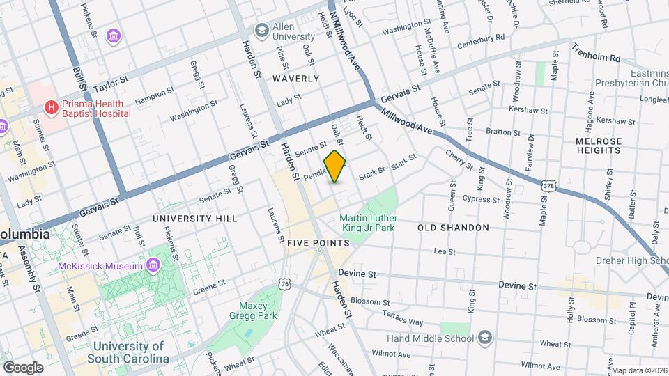 902 Pine St Map and Location Details