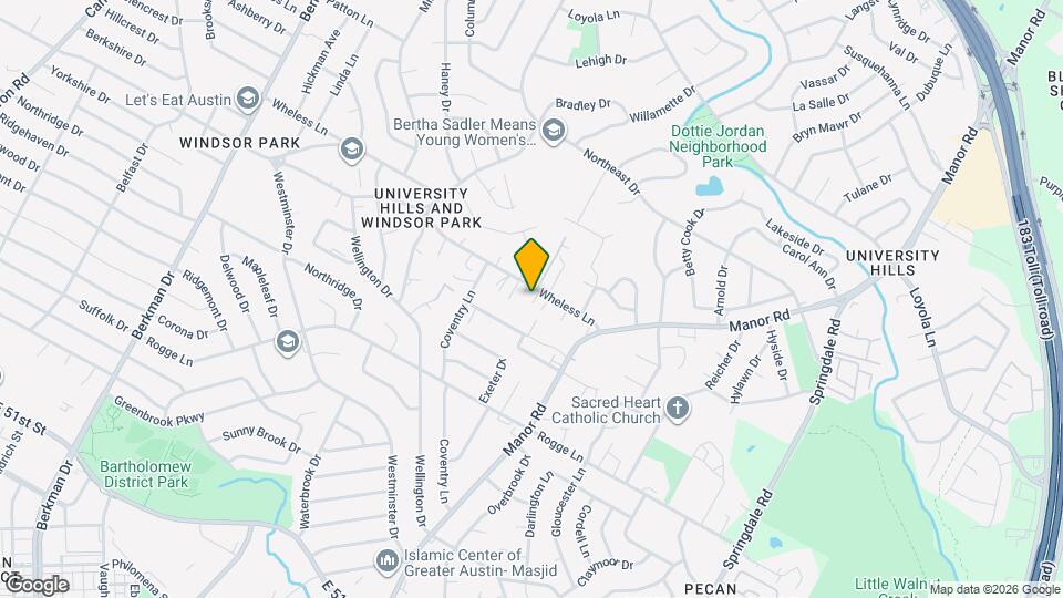 2609 Wheless Ln Map and Location Details