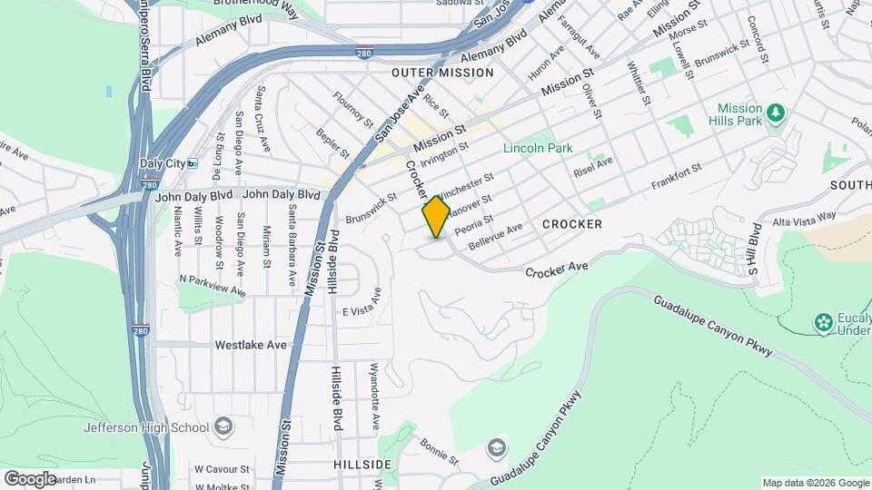 315 Peoria St Map and Location Details