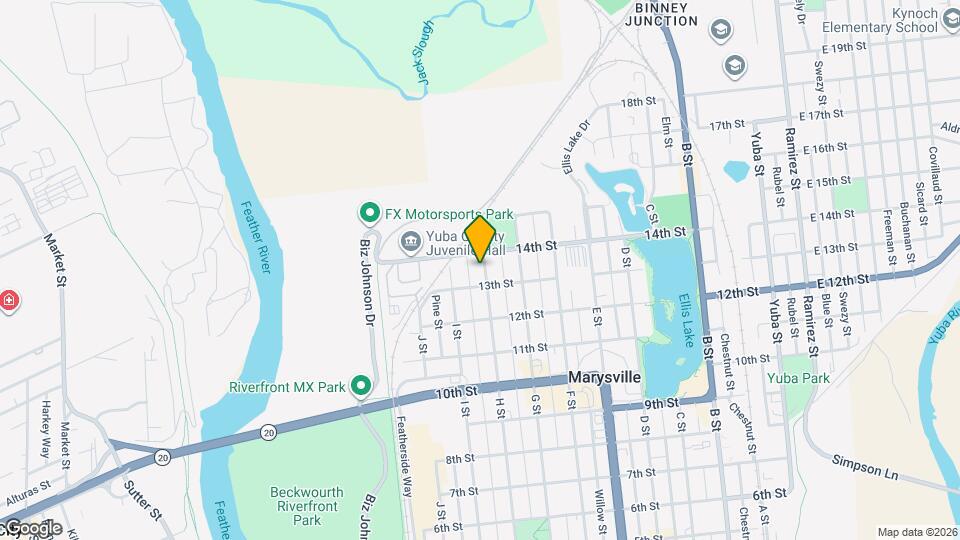 1316 H St Map and Location Details