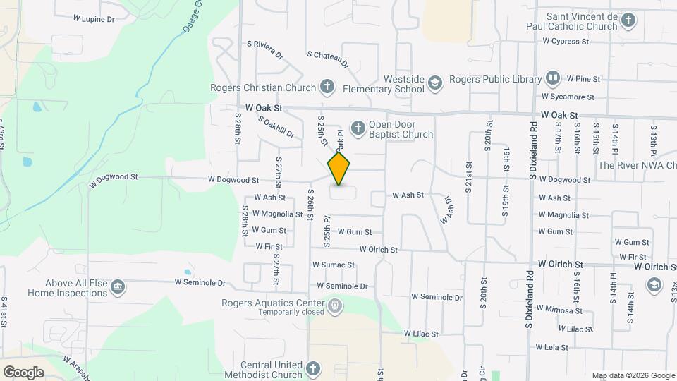 2516 W Ash St Map and Location Details