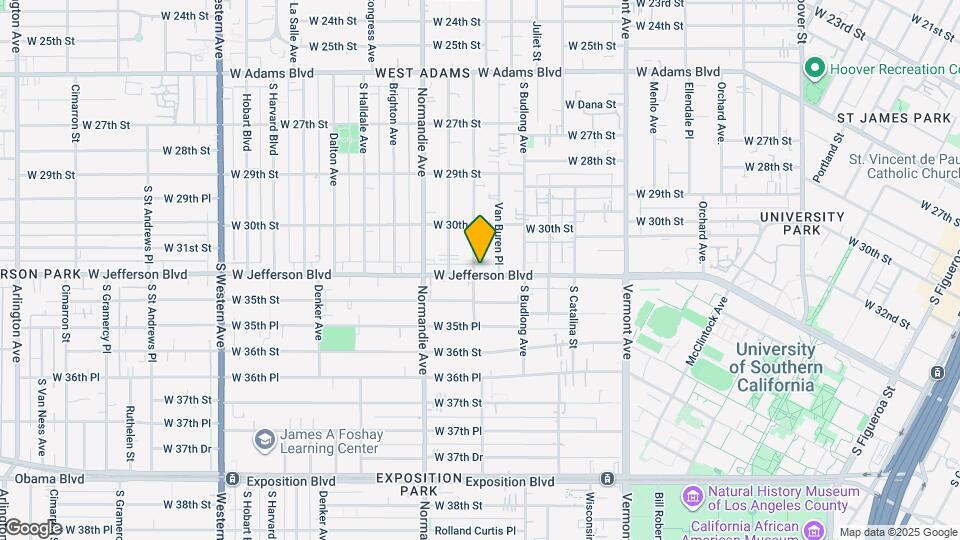 1425 W Jefferson Blvd Map and Location Details