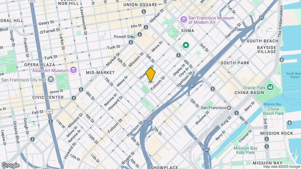 481-483 Clementina Street Mapa y Detalles de la Ubicación