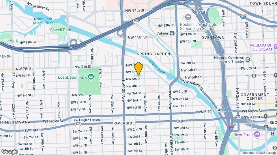 1043 Northwest 5th Street Map and Location Details