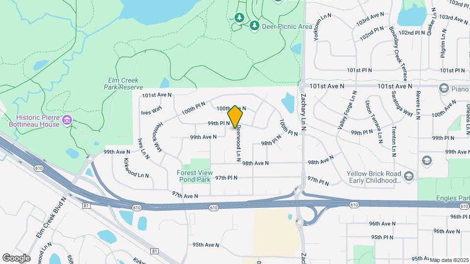 9937 Deerwood Ln N Map and Location Details