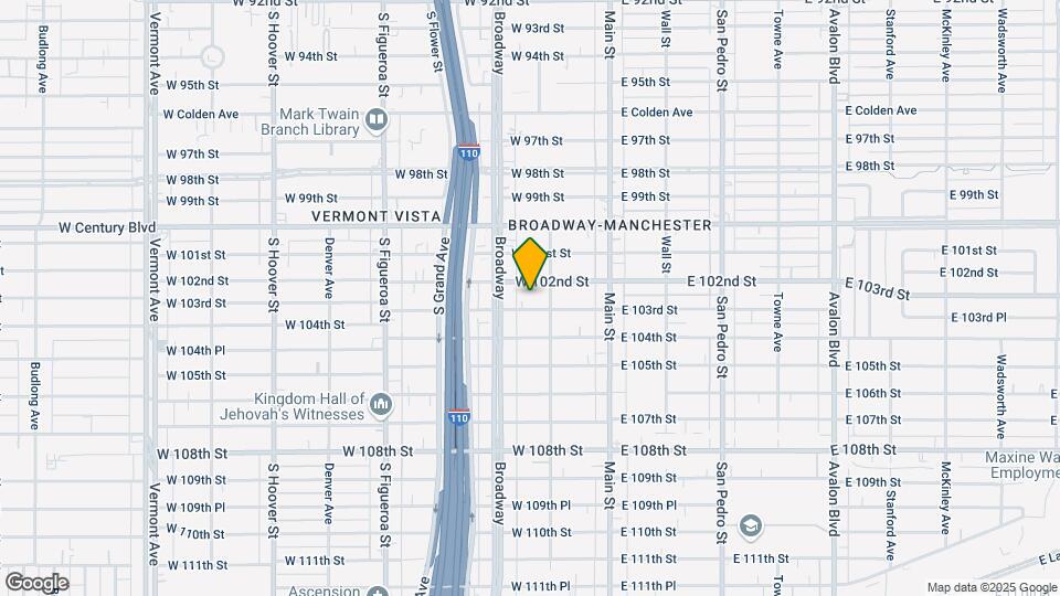 219 W 103rd St Mapa y Detalles de la Ubicación