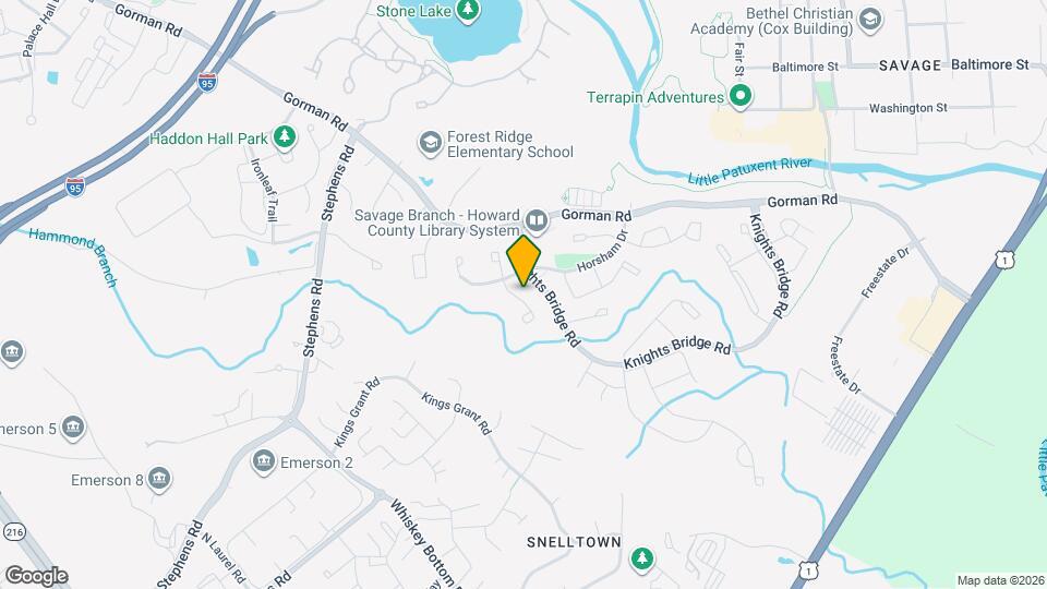 9619 Glendower Ct Map and Location Details