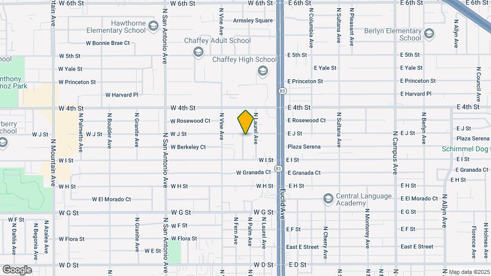 327 W J St Map and Location Details