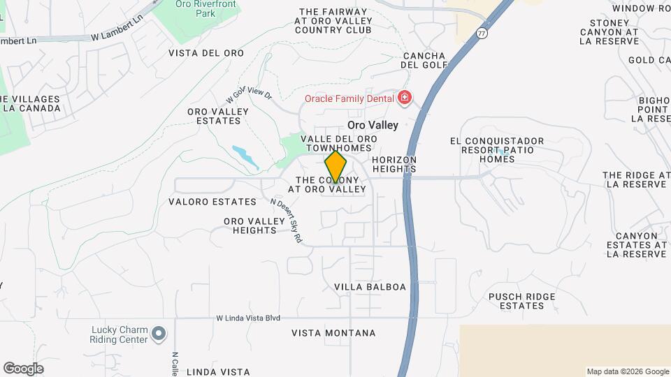 9970 N Colony Dr Map and Location Details