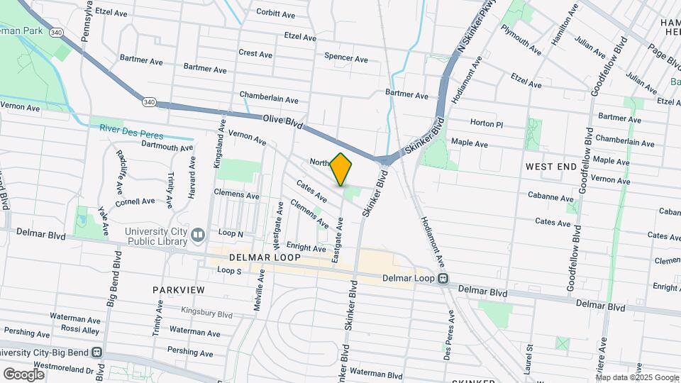6238 Cabanne Ave Map and Location Details