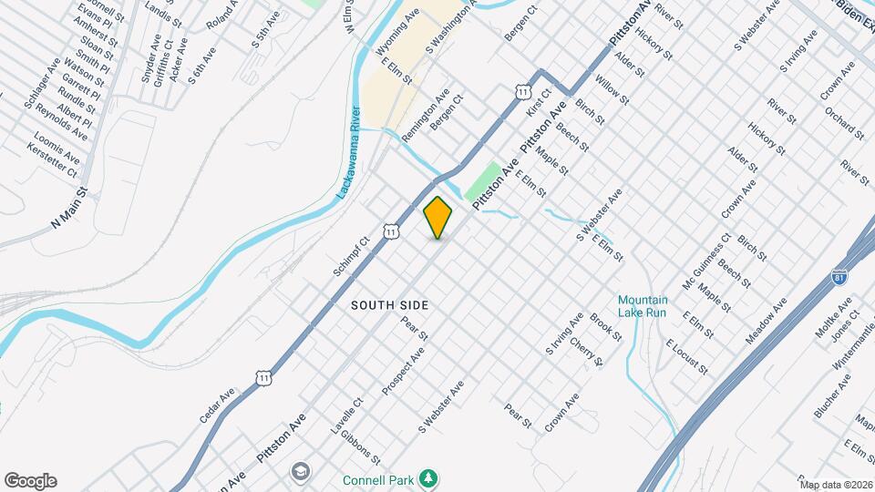 1418 Pittston Ave Map and Location Details