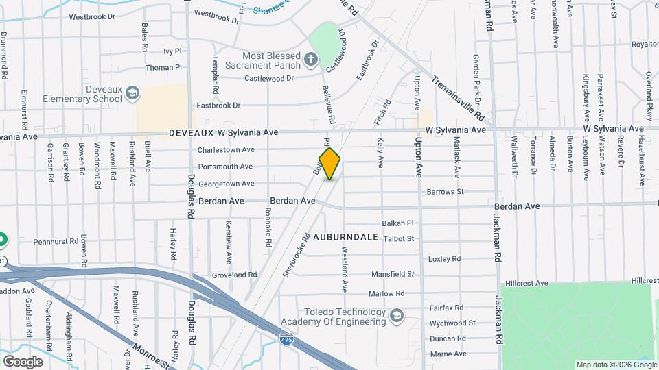 3827 Sherbrooke Rd Map and Location Details