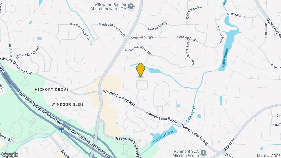 1180 Rockmart Cir NW Mapa y Detalles de la Ubicación