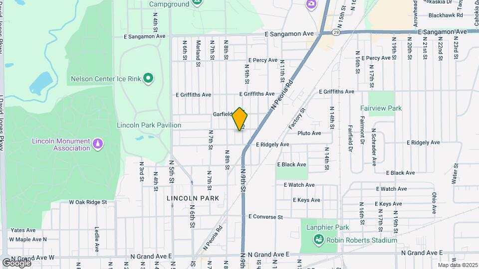 1721 N 9th St Map and Location Details