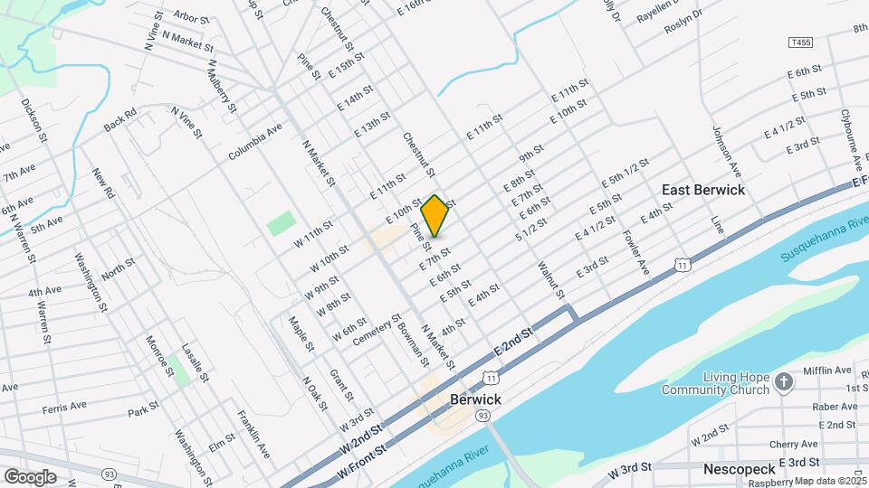 206 E 8th St Mapa y Detalles de la Ubicación