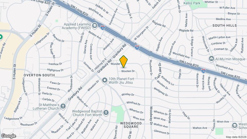 5301 Wooten Dr Map and Location Details