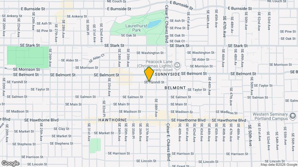 3712 SE Yamhill St Map and Location Details