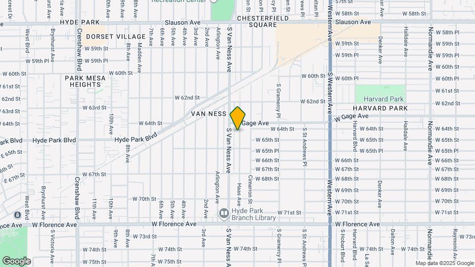 6425 Haas Ave Map and Location Details