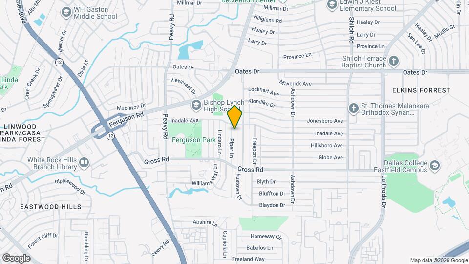 9302 Piper Ln Map and Location Details