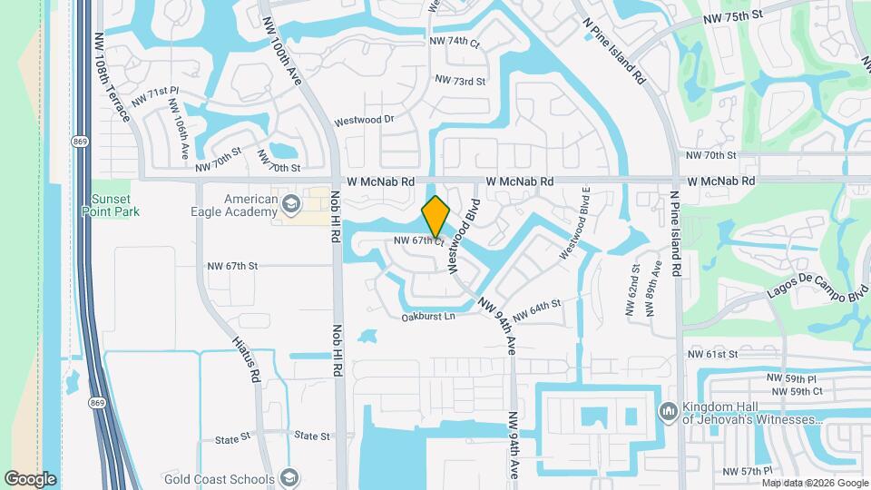 9604 NW 67th Ct Map and Location Details