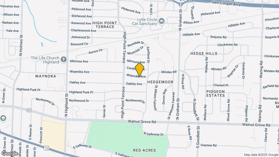3815 Waynoka Ave Map and Location Details