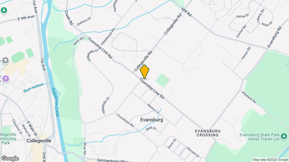 3929 Township Line Rd, Unit C-SecondFloor Mapa y Detalles de la Ubicación