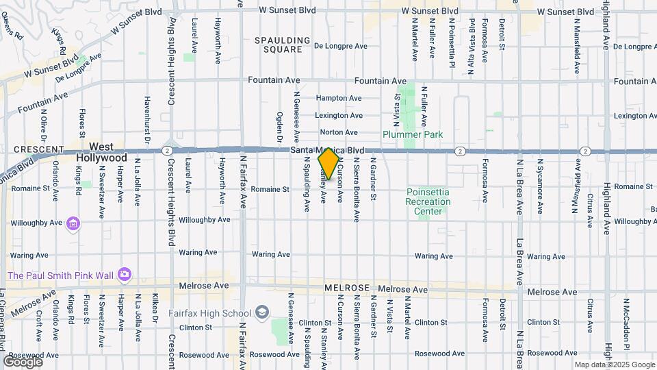 1008 N Stanley Ave Mapa y Detalles de la Ubicación