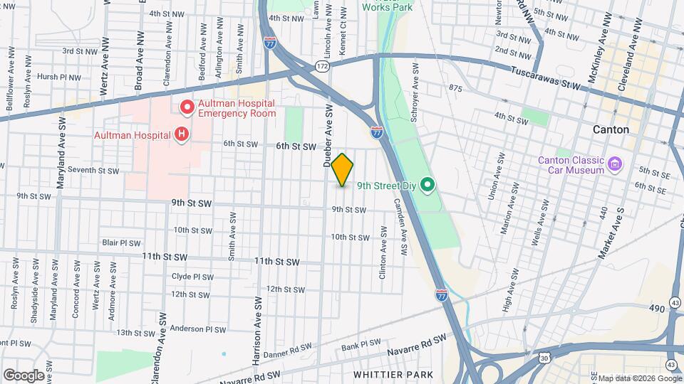 713 Garfield Ave SW Map and Location Details