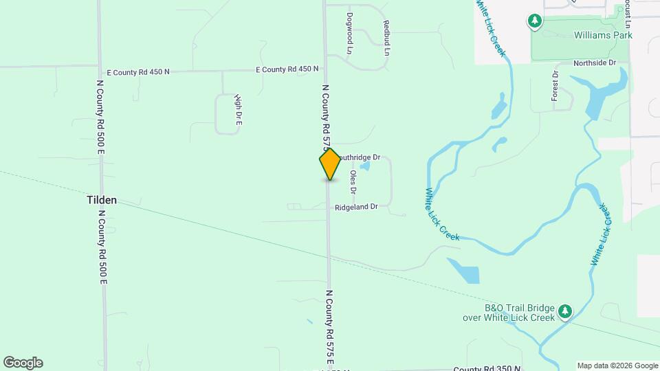 4155 N County Rd 575 E Map and Location Details