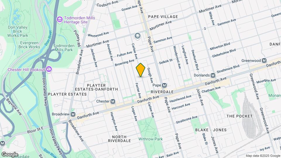 852 Carlaw Ave Map and Location Details