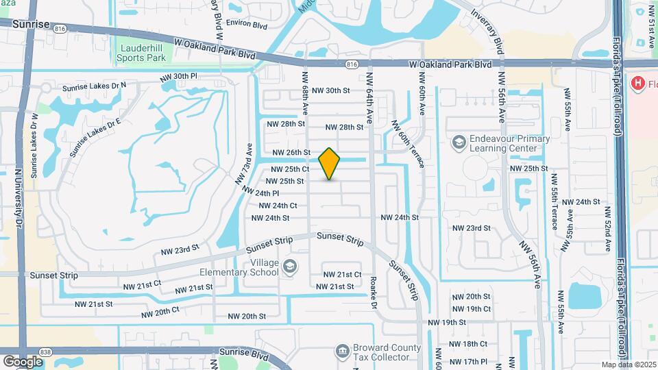 6660 NW 25th St Map and Location Details