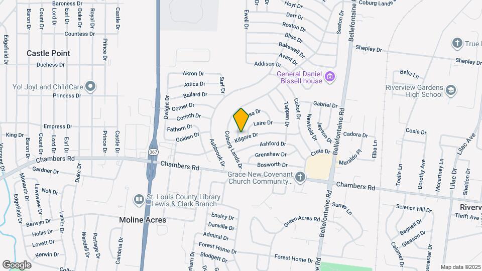 1237 Kilgore Dr Map and Location Details